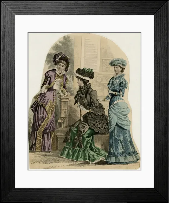 Framed Print : Fashions Early 1880S Framed Print : Fashions Early 1880S
