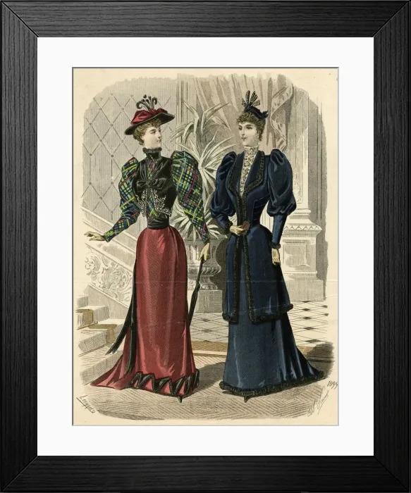 Framed Print : Fashions / Lefranco 1892 Framed Print : Fashions / Lefranco 1892