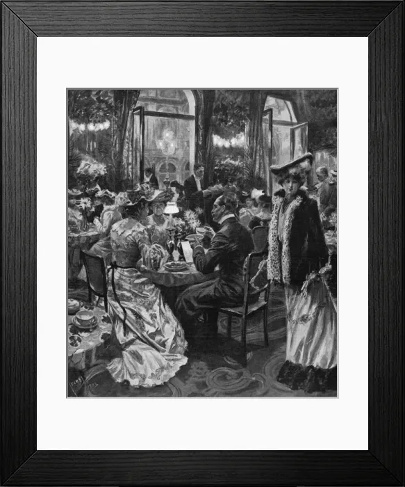 Framed Print : Social / Berlin Teatime Framed Print : Social / Berlin Teatime
