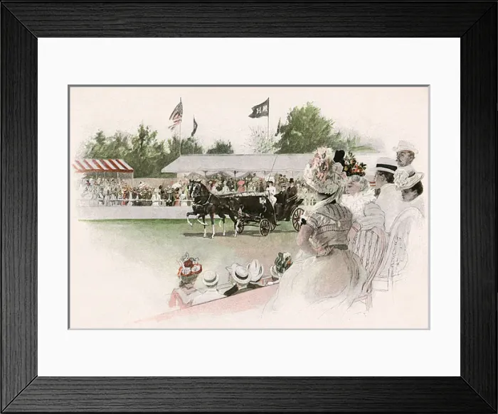 Framed Print : Social / Newport Show 1901 Framed Print : Social / Newport Show 1901
