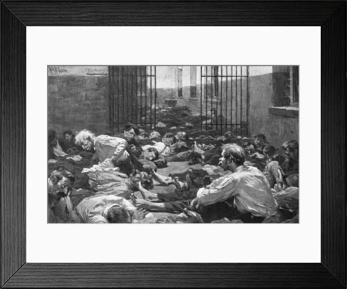 Framed Print : Social / USA / Down & Outs Framed Print : Social / USA / Down & Outs