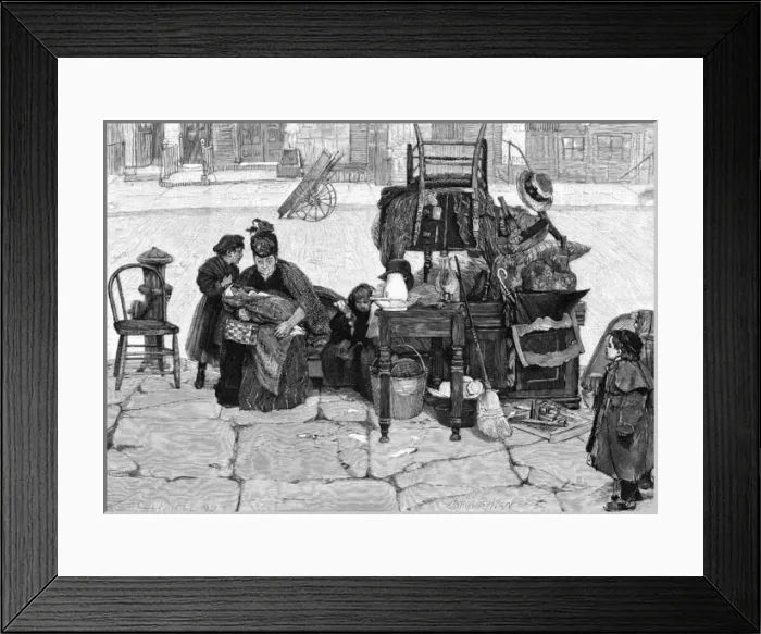 Framed Print : Social / New York Eviction Framed Print : Social / New York Eviction