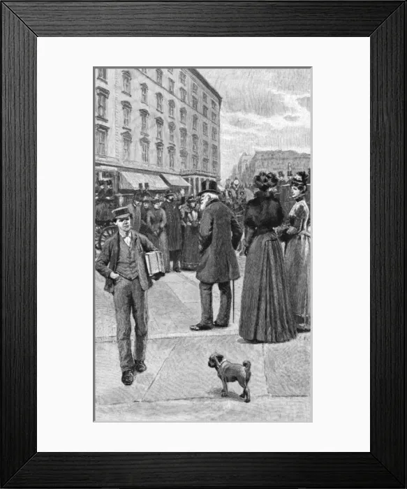 Framed Print : Social / Broadway 1891 Framed Print : Social / Broadway 1891