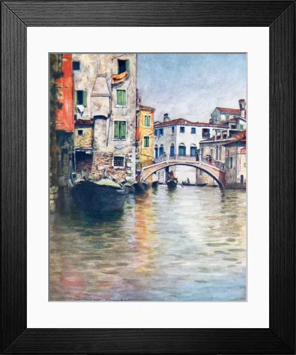 Framed Print : Canal at Venice - 2 Framed Print : Canal at Venice - 2
