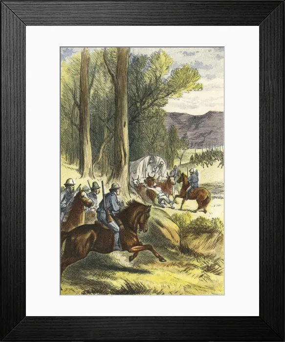 Framed Print : Social / Natives Attack Framed Print : Social / Natives Attack