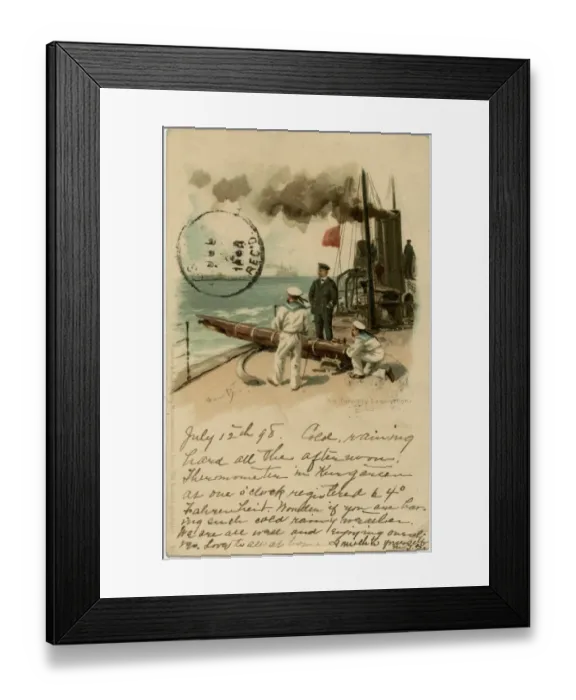 Framed Print : German Torpedo Practice Framed Print : German Torpedo Practice