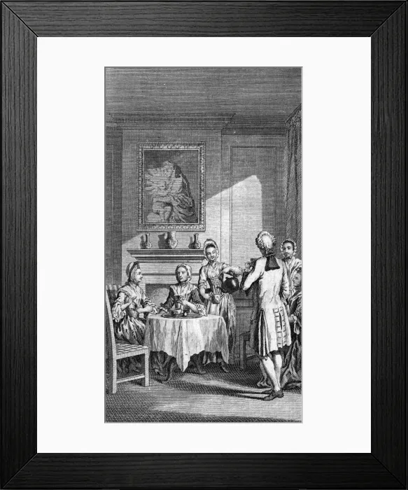 Framed Print : Social / Britain 18C Tea Framed Print : Social / Britain 18C Tea