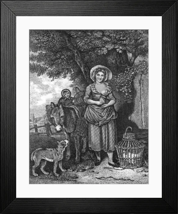Framed Print : Social / Market Return 18C Framed Print : Social / Market Return 18C