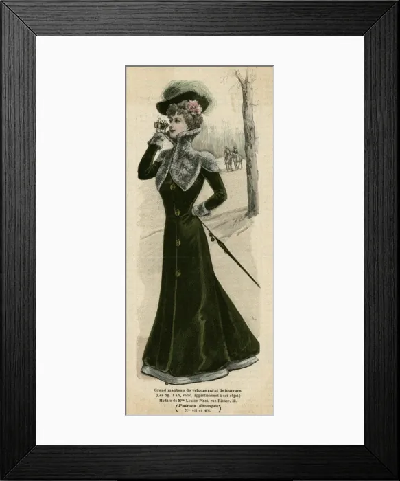 Framed Print : Green Velvet Coat 1899 Framed Print : Green Velvet Coat 1899