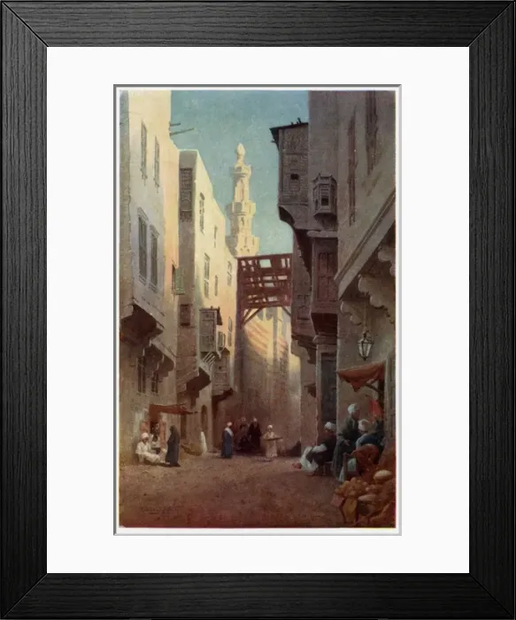 Framed Print : Cairo: Sharia Bab-el-Wazir Framed Print : Cairo: Sharia Bab-el-Wazir