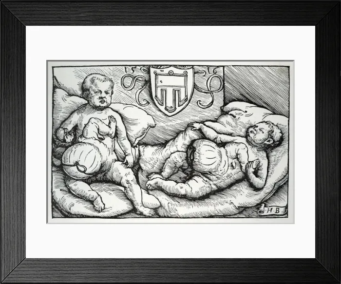 Framed Print : Freak Birth / Early C16 Framed Print : Freak Birth / Early C16