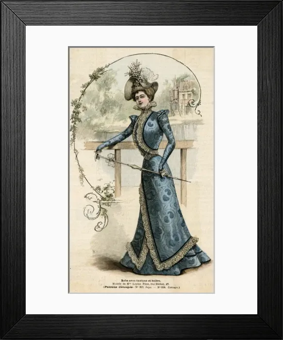 Framed Print : Bolero Dress 1899 Framed Print : Bolero Dress 1899