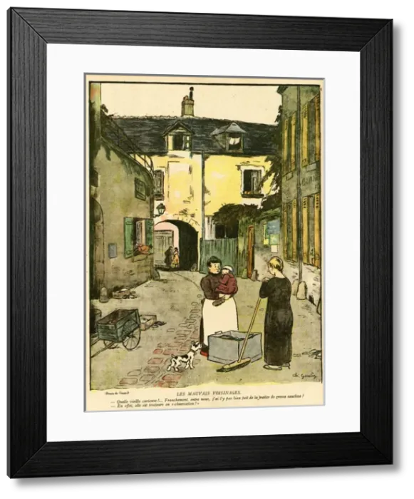 Framed Print : Cartoon, Bad Neighbourhoods Framed Print : Cartoon, Bad Neighbourhoods