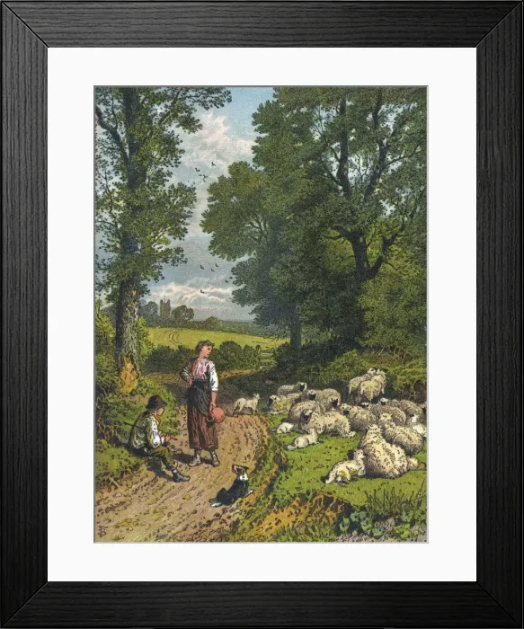 Framed Print : Social / English Lane 19C Framed Print : Social / English Lane 19C