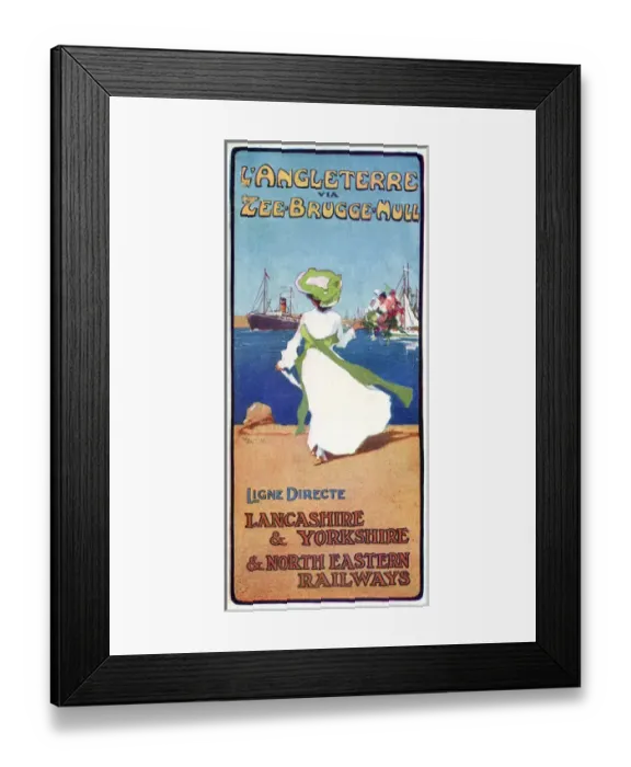 Framed Print : Seebrugge Poster 1912 Framed Print : Seebrugge Poster 1912