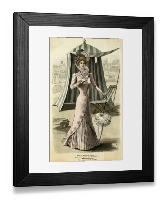 Framed Print : Lady and Parasol 1899 Framed Print : Lady and Parasol 1899