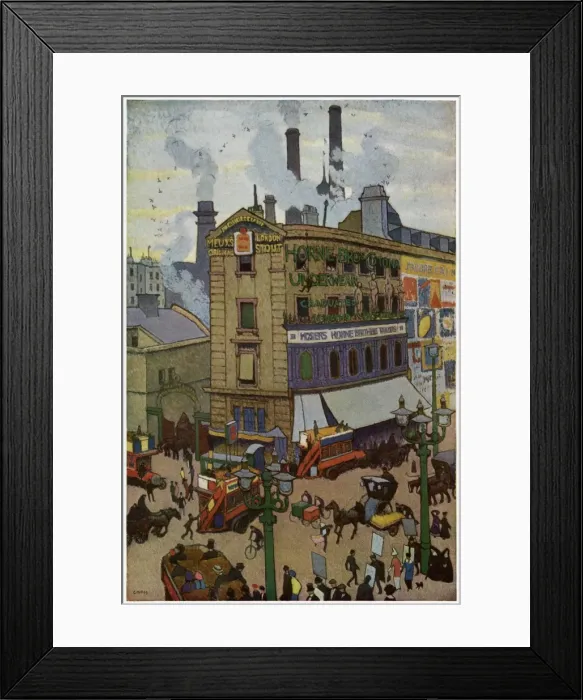 Framed Print : London Summer Street Framed Print : London Summer Street