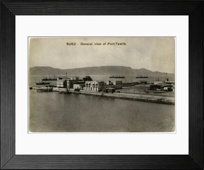 Framed Print : Port Tewfik, Suez C1900 Framed Print : Port Tewfik, Suez C1900
