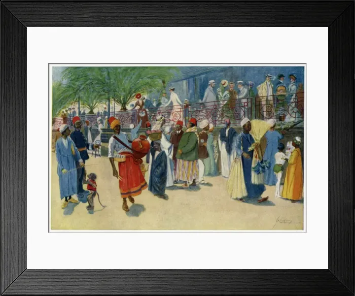 Framed Print : Travellers and touts Framed Print : Travellers and touts