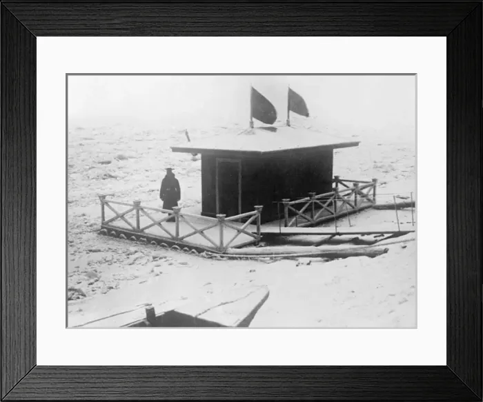 Framed Print : Frozen River Danube Framed Print : Frozen River Danube