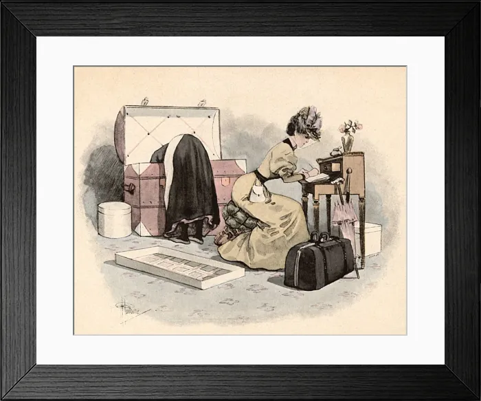 Framed Print : Wife Leaving 19C Framed Print : Wife Leaving 19C