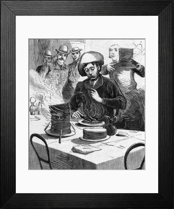 Framed Print : Woodgo Eats Pancakes Framed Print : Woodgo Eats Pancakes
