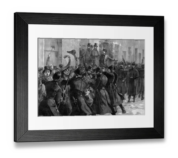 Framed Print : Irish Police / Crowd Scene Framed Print : Irish Police / Crowd Scene