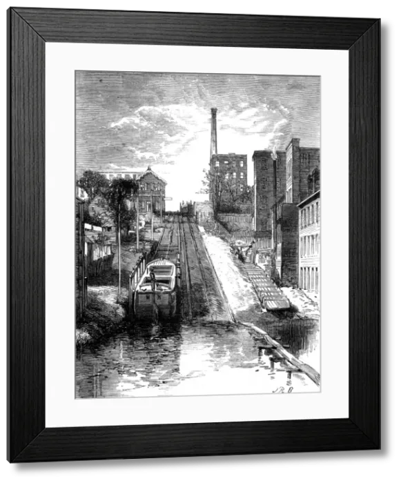Framed Print : Canal / Inclined Plane / C19 Framed Print : Canal / Inclined Plane / C19