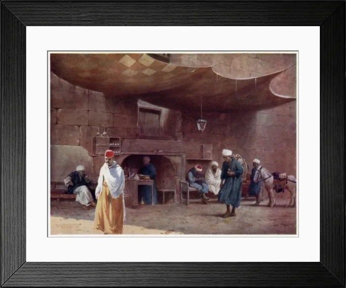 Framed Print : Cafe in Cairo 1904 Framed Print : Cafe in Cairo 1904