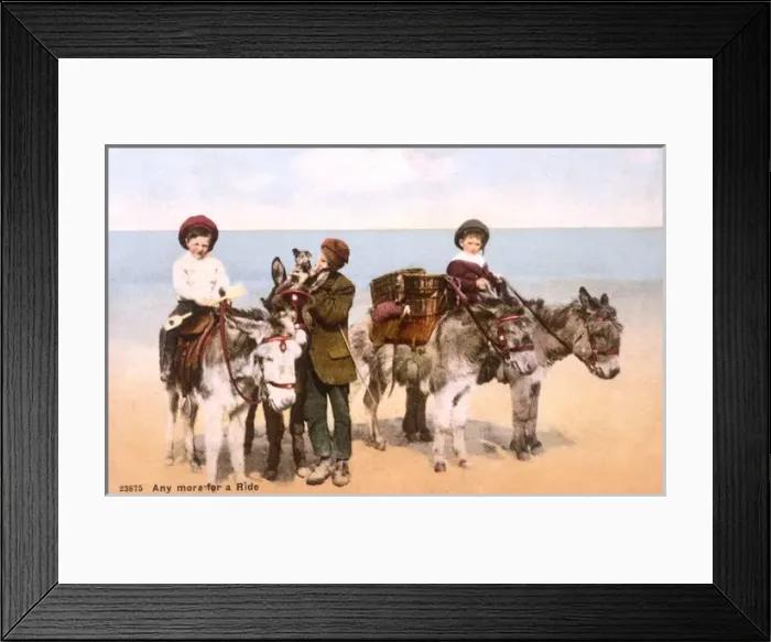 Framed Print : Children / Donkey Rides Framed Print : Children / Donkey Rides