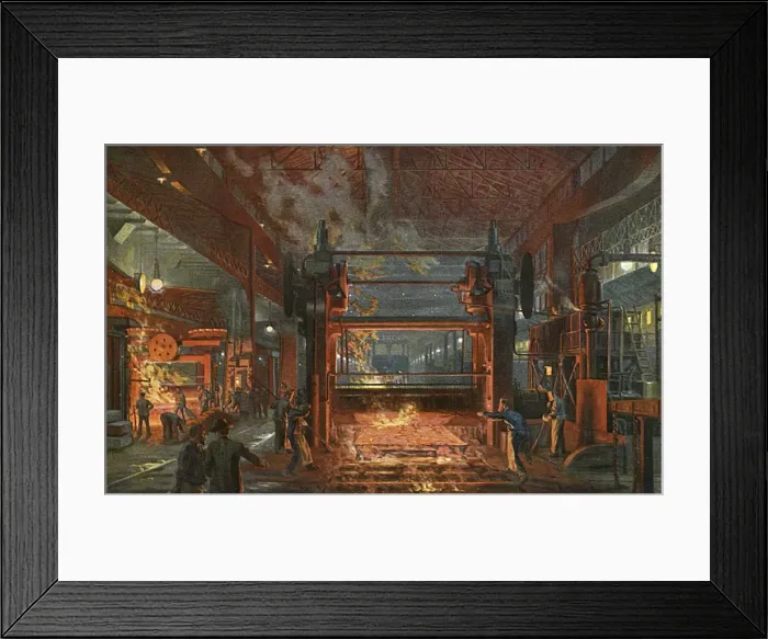 Framed Print : Krupps Factory / 1915 Framed Print : Krupps Factory / 1915
