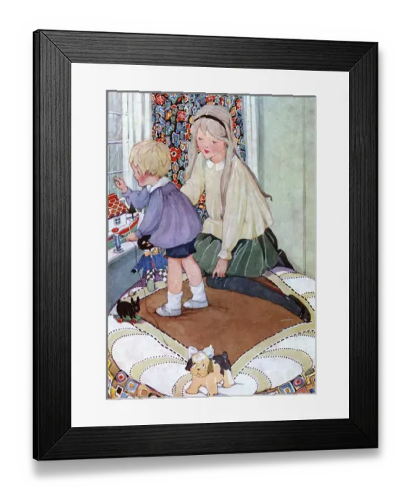 Framed Print : Children in Nursery 20C Framed Print : Children in Nursery 20C