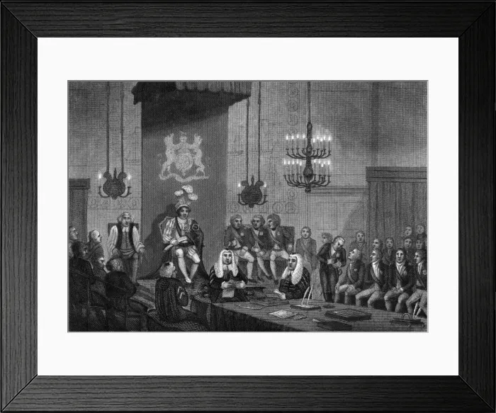 Framed Print : George IV House of Lords Framed Print : George IV House of Lords
