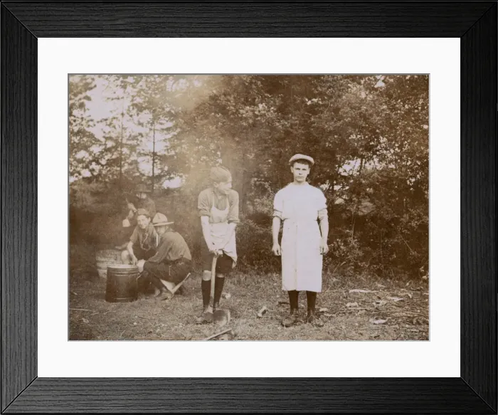Framed Print : Scouts  /  Early Camp 1908