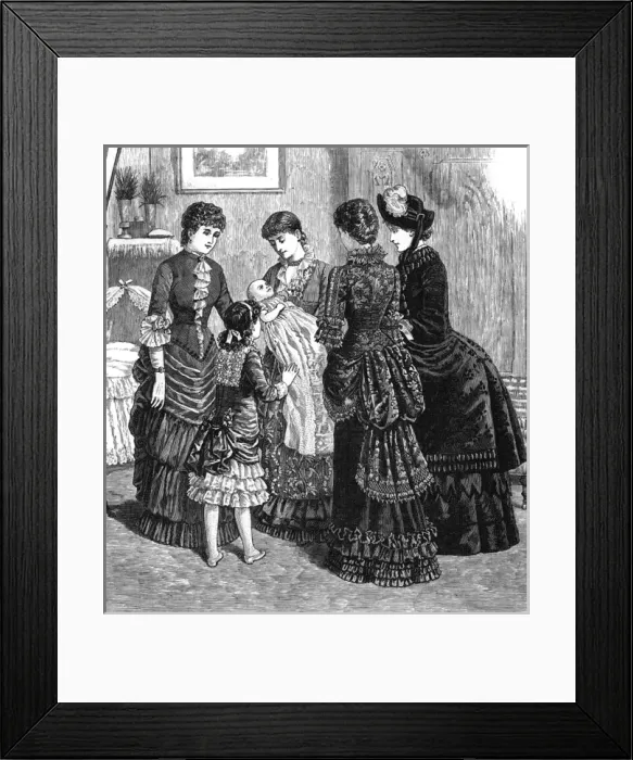 Framed Print : Visitors See New Baby Framed Print : Visitors See New Baby