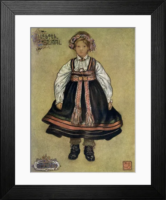Framed Print : Girl from Saetersdalen Framed Print : Girl from Saetersdalen
