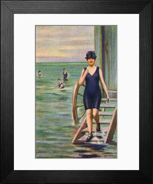 Framed Print : Bathing from a Machine Framed Print : Bathing from a Machine