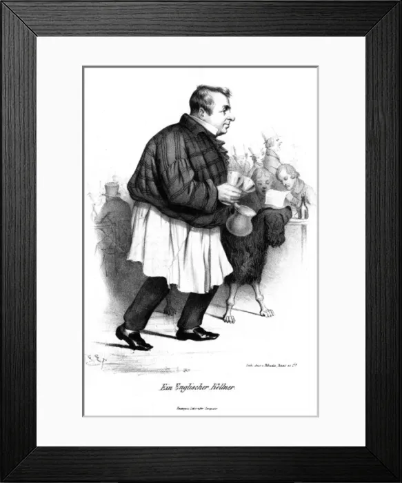 Framed Print : English Waiter Framed Print : English Waiter