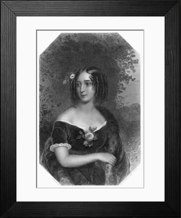 Framed Print : Female Type / Ringlets 19C Framed Print : Female Type / Ringlets 19C