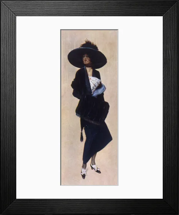 Framed Print : Female Type / Parisienne Framed Print : Female Type / Parisienne