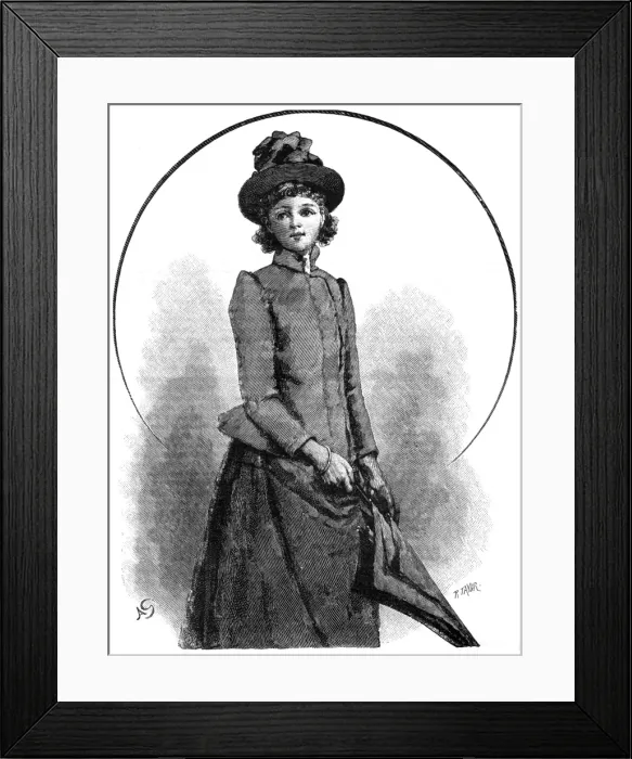 Framed Print : Female Type Outdoor 1890 Framed Print : Female Type Outdoor 1890