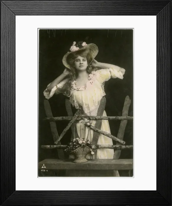 Framed Print : Edwardian woman Framed Print : Edwardian woman