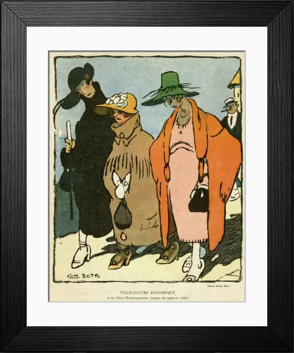 Framed Print : Cartoon, An economical holiday Framed Print : Cartoon, An economical holiday