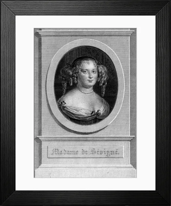 Framed Print : Sevigne. Marie de Rabutin-Chantal (1624 - 1651) Framed Print : Sevigne. Marie de Rabutin-Chantal (1624 - 1651)
