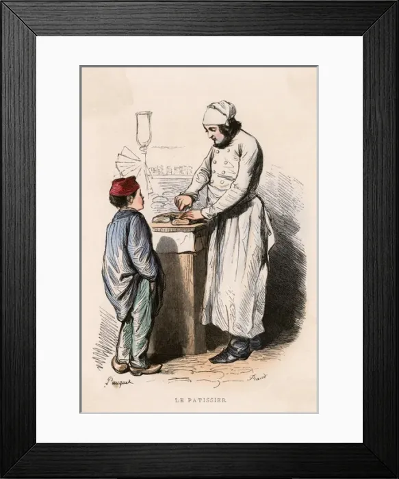 Framed Print : French Pastry Cook Framed Print : French Pastry Cook