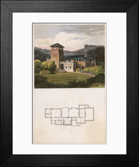 Framed Print : Design for a Villa Framed Print : Design for a Villa