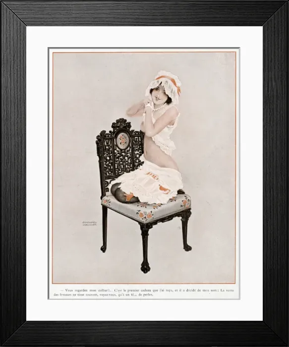 Framed Print : Female Type / Dressing Framed Print : Female Type / Dressing