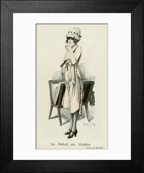 Framed Print : Female Type / Model 1918 Framed Print : Female Type / Model 1918