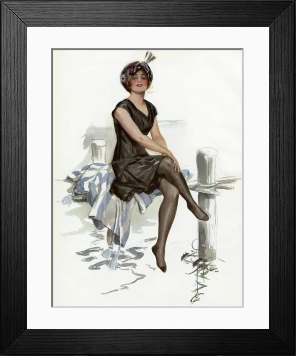 Framed Print : Bathing Beauty American Framed Print : Bathing Beauty American