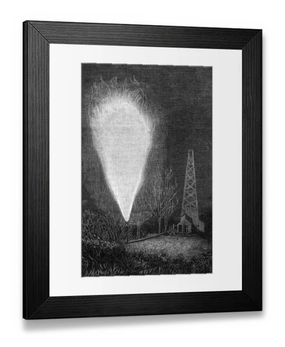 Framed Print : Natural Gas Springs / USA Framed Print : Natural Gas Springs / USA